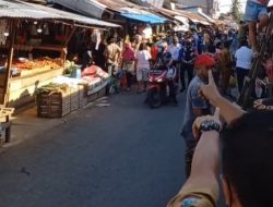 Tim Gabungan Pemkot Bitung Tertibkan Pedagang Pasar Girian