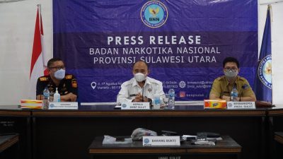 Kolaborasi Bea Cukai dan BNNP Sulut Gagalkan Pengiriman Tembakau Gorilla ke Bolmong