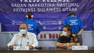 Bea Cukai dan BNNP Sulut Gagalkan Pengiriman 507 Gram Ganja Ke Manado