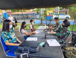 Pemandangan Takut Jarum Suntik Warnai Vaksinasi di RS Pangkalan TNI AU Sam Ratulangi