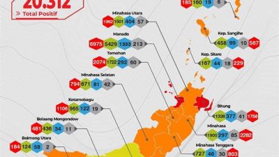 Manado dan Bitung Masuk Zona Merah