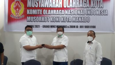 Rio Dondokambey Terpilih Aklamasi Nahkodai KONI Manado