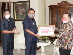 Asim Saputra Paparkan Pertumbuhan Ekonomi Sulut Semester I kepada Gubernur Olly