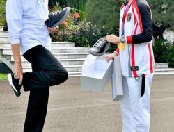 Jokowi Beli Sepatu Sneakers Produksi Greysia Polii Senilai Rp1,1 Juta