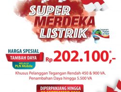 Super Merdeka Listrik, Tambah Daya Cuma Rp202.100