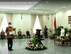 Ekspor Meningkat Rp3,9 Triliun, Sulut Diganjar Penghargaan Abdi Bakti Tani 2021