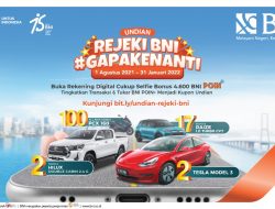 Gelar Program Undian, BNI Siapkan Hadiah Kendaraan Ramah Lingkungan