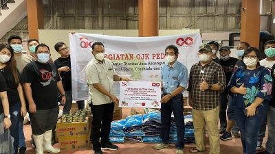 OJK Sulutgomalut Salurkan Bantuan bagi Korban Banjir Minahasa Tenggara