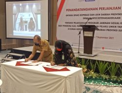 Diskop UKM-BPJAMSOSTEK Sulut Sepakat Lindungi Koperasi, Penerima BPUM dan KUR