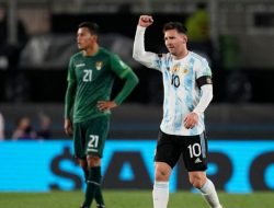 Messi Borong Tiga Gol Kemenangan Argentina