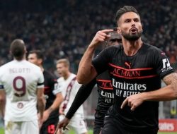 Olivier Giroud Cetak Gol Kemenangan Milan atas Torino
