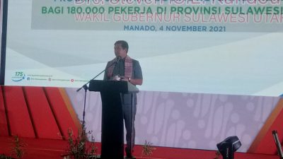 Hebat, 180 Ribu Tenaga Kerja Sulut Diberi Perlindungan Jamsos Ketenagakerjaan
