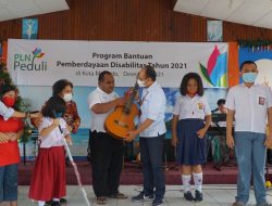 Peduli Disabilitas, PLN Suluttenggo Salurkan Bantuan Alat Musik Band ke Panti Bartemeus
