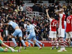 Arsenal Kalah Dramatis dari Manchester City