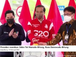 Andrei Angouw Bangga Dampingi Presiden Tekan Tombol Peresmian Tol Manado Bitung