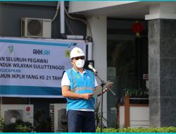 Pimpin Apel Peringatan Bulan K3, Leo Basuki Ingatkan Komitmen PLN UIW Suluttenggo