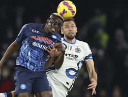 Napoli VS Inter Berakhir Imbang