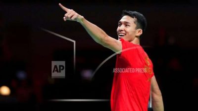 Kalahkan Wakil India, Jonatan Christie Raih Gelar Swiss Open 2022