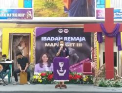 Pasca Terpilih, MEP Langsung Pimpin Ibadah Remaja Wilayah Mapanget 3