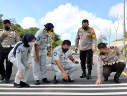 Hindari Kecelakaan, Jasa Raharja Pasang Rambu Redspot di Mandalika