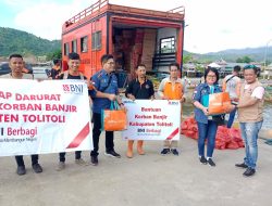 BNI Berbagi Bantu Korban Banjir dan Tanah Longsor Kabupaten Tolitoli