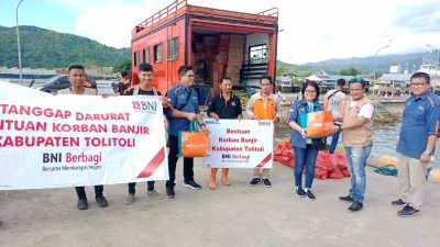 BNI Berbagi Bantu Korban Banjir dan Tanah Longsor Kabupaten Tolitoli