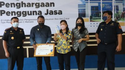 Bea Cukai Manado Berikan Penghargaan bagi Lima Perusahaan Ini