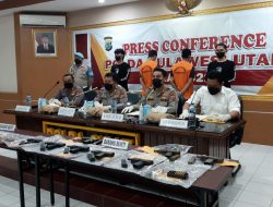 Dua Pelaku Penyelundupan Senpi Ilegal Diamankan Polda Sulut
