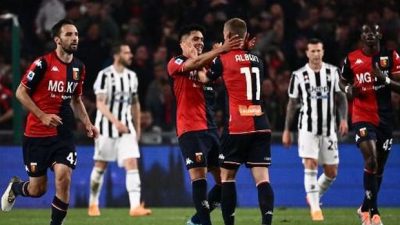 Dua Gol Genoa di 10 Menit Akhir Kalahkan Juventus