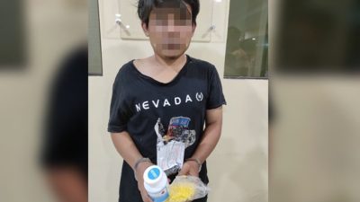Pria Pengedar Obat Keras Trihexyphenidyl Ditahan Polresta Manado