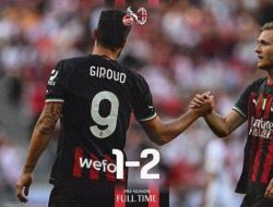Olivier Giroud Antar AC Milan Menang Lawan FC Koln