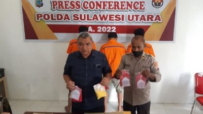 Terlibat Kasus Sabu, Dua Pria Diamankan Polisi di Ratatotok