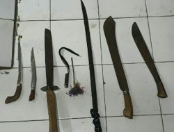 Perkelahian Dua Kelompok Pemuda Gunakan Sajam Diamankan Polsek Matuari