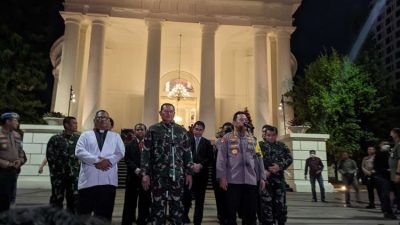 Panglima TNI dan Kapolri Tinjau Langsung Pelaksanaan Ibadah Malam Natal