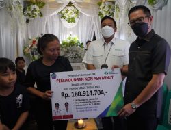 Bupati Minut Serahkan Santunan Kematian bagi Keluarga Jhony Tamailang