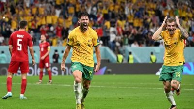 Australia Temani Prancis ke Babak 16 Besar