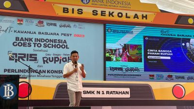 Sambangi SMK dan SMA 1 Ratahan, BI Sulut Sosialisi Empat Hal Ini