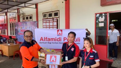 Alfamidi Peduli Korban Banjir Manado