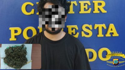 Warga Asal Halmahera Utara Diamankan Polresta Manado Gegara Pesan Ganja