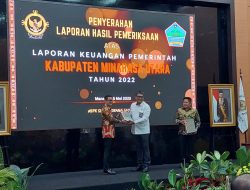 Berhasil Pertahankan WTP, Bupati JG: Ini Hasil Kerja Keras Pemkab Minut