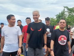 Jalan Sehat dan Ngopi Bersama Capres Ganjar, JG: Ia Sosok Yang Rendah Hati dan Merakyat