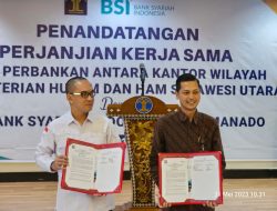BSI Kerjasama Jasa Perbankan dengan Kanwil Kemenkumham Sulut