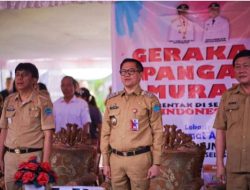Bupati JG Tinjau Langsung Ketersediaan Bahan Pangan di Lokasi Peluncuran GPM