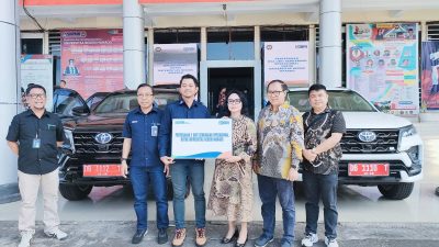 Bank BRI Kanwil Manado Salurkan Dua Unit Kendaraan Operasional Unima