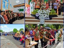 Suka Cita Iman Jemaat GMIM Watutumou, Joune Ganda Resmikan Latar Mimbar GMIM Bukit Sion Watutumou