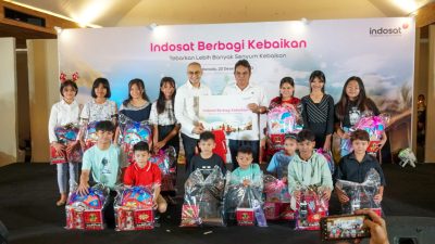 Indosat Buat Ratusan Anak Panti Asuhan di Sulut Tersenyum Manis