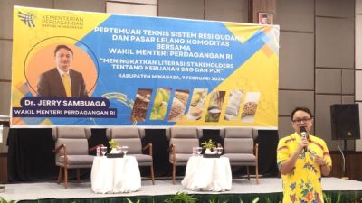 Wamendag Jerry Sambuaga: Resi Gudang Bantu Pelaku Komoditas Raup Untung