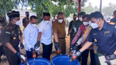 Tiga Tahun Vakum, Kanwil Bea Cukai Sulbagtara Akhirnya Kembali Lakukan Pemusnahan Barang Milik Negara