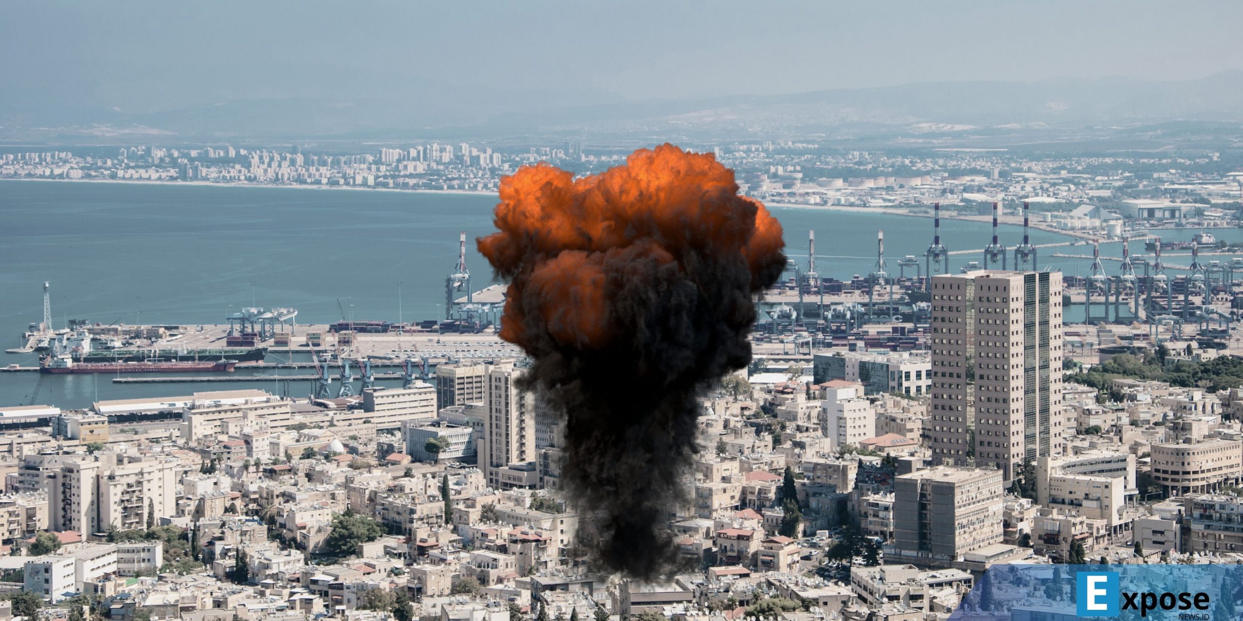 ilustrasi kota haifa