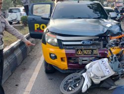 Mobil Polisi Tabrak Motor di Banjarbaru, Seorang Pelajar Tewas!